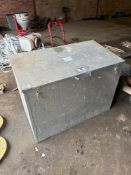 Galvanised feed bin