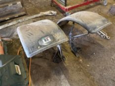Pair Massey Ferguson front mudguards