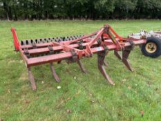 Massey Ferguson 24 10ft 12leg cultivator with rear flexi-coil roller. Serial No: N7511