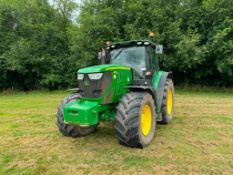 2013 John Deere 6190R 40Kph AutoQuad 4wd tractor with 3 manual spools, front and cab suspension on F