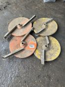 Quantity fertiliser spreader discs