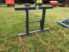 Mocho Fabrications bale spike with Manitou attachments