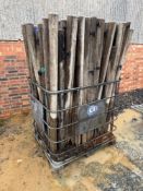 Quantity 1.8m round wooden fence posts