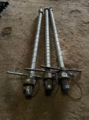 3No grain aeration spears with Martin Lishman motors, single phase