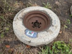 2No 7.5R16 wheel and tyre