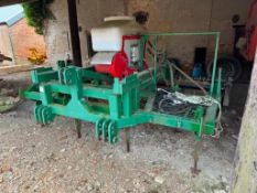 Low disturbance 7leg 3m subsoiler with Cousins Microwing legs, Simba frame and Techneat Terracast V2