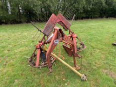 Deutz Fahr KU250DN twin rotor hay-bob, PTO driven, linkage mounted