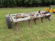14ft 16leg fixed tine cultivator with depth wheels