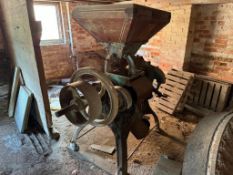 Henry Bamford & Sons vintage roller mill, sold in situ, buyer to remove