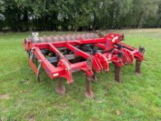 2009 Sumo Trio 3 cultivator, 6 legs, 2No rows discs and rear packer, linkage mounted. Serial No: 094