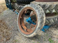Pair Avon 6.5-44 row crop wheels and tyres