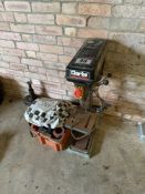 Clarke Metal Worker bench drill, single phase with accessories
