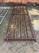 2No 12ft metal gates