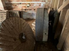 Mill stone, sold in situ, buyer to remove