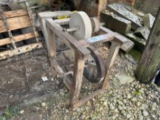 Vintage pedal driven knife sharpener