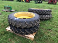 Set Alliance 270/95R32 front and Alliance 12.4R46 rear wheels and tyres to suit John Deere 6430