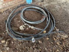 Quantity black plastic pipe