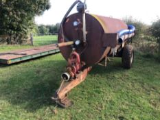 Whales 1,000gal vacuum tanker with PTO driven pump on 12.5/80-15.3 wheels and tyres