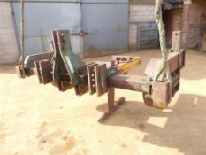Cousins single leg mole plough with depth wheels, linkage mounted