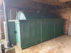 13,000l diesel tank with single phase pump, sold in situ, buyer to remove