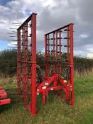 Weaving 6m hydraulic folding stubble rake