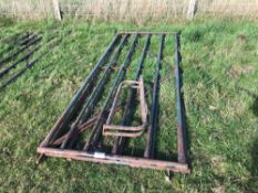 2No 10ft metal gates