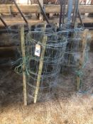 6No rolls plant support net, approx 10m length each. No VAT