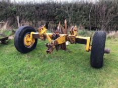 Single leg mole plough. Cooper frame. Ceramic expander.