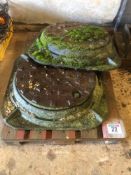 2No steel man hole covers