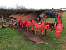 Gregoire Besson 4 + 1 Furrow reversible plough. 16 inch several spare skimmers