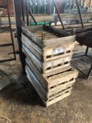 Quantity chittings trays. No VAT.