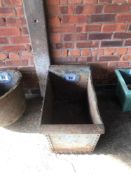 Galvanised water trough / planter