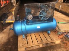 2016 Clarke industrial 200l air compressor, single phase