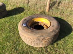 Single Goodyear 385/65R22.5 wheel and tyre