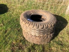 Pair 10.0/80-12 tyres only