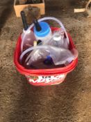 Quantity milk bottles and bags