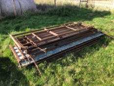 Quantity miscellaneous metal sheep hurdles