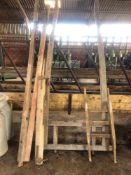 Quantity wooden shafts for horse carts. No VAT.