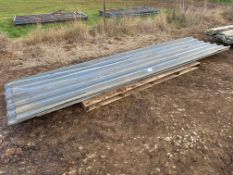 Quantity coated corrugated tin