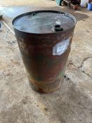 Approx half drum oil