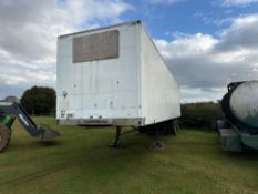 Gray & Adams Insulated 40ft lorry body with rear roller shutter door with rear twin axle on 11R22.5