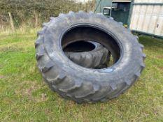 Pair of used Firestone 650/65R42 tyres