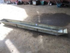 Galvanised foot bath