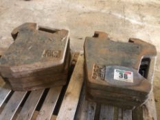 10No Massey Ferguson tractor wafer weights