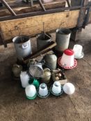 Quantity miscellaneous poultry feeders