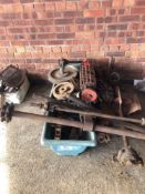 Quantity vintage pulleys and spares