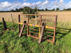 Heavy duty 7ft buck rake with JCB attachments