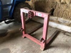 D W Tomlin pallet tines, linkage mounted. No VAT