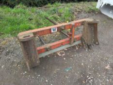 Bale spike with pin and cone attachments