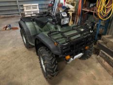 2004 Honda Foreman S 4wd ATV with rear ball hitch on 25x10-12 rear and 25x8-12 front wheels and tyre